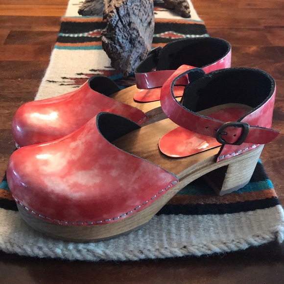 Sanita Shoes - Sanita Mary Jane wooden clog